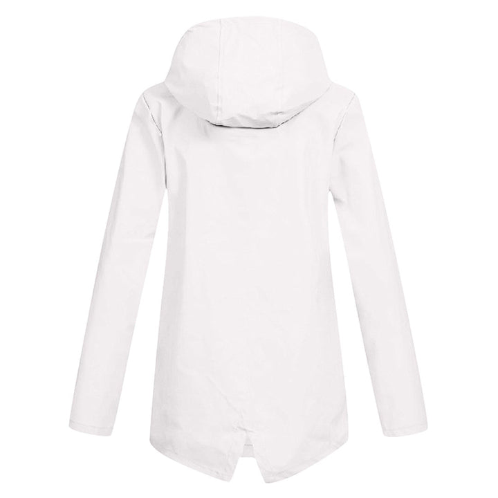 Lange wasserdichte Damenjacke mit Kapuze - FRANCINE, Stil und Eleganz für jede Gelegenheit!