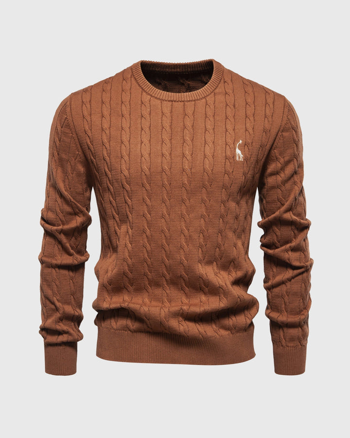 Modischer Herrenpullover aus weichem Baumwollstrick - zeitloser Komfort und Eleganz