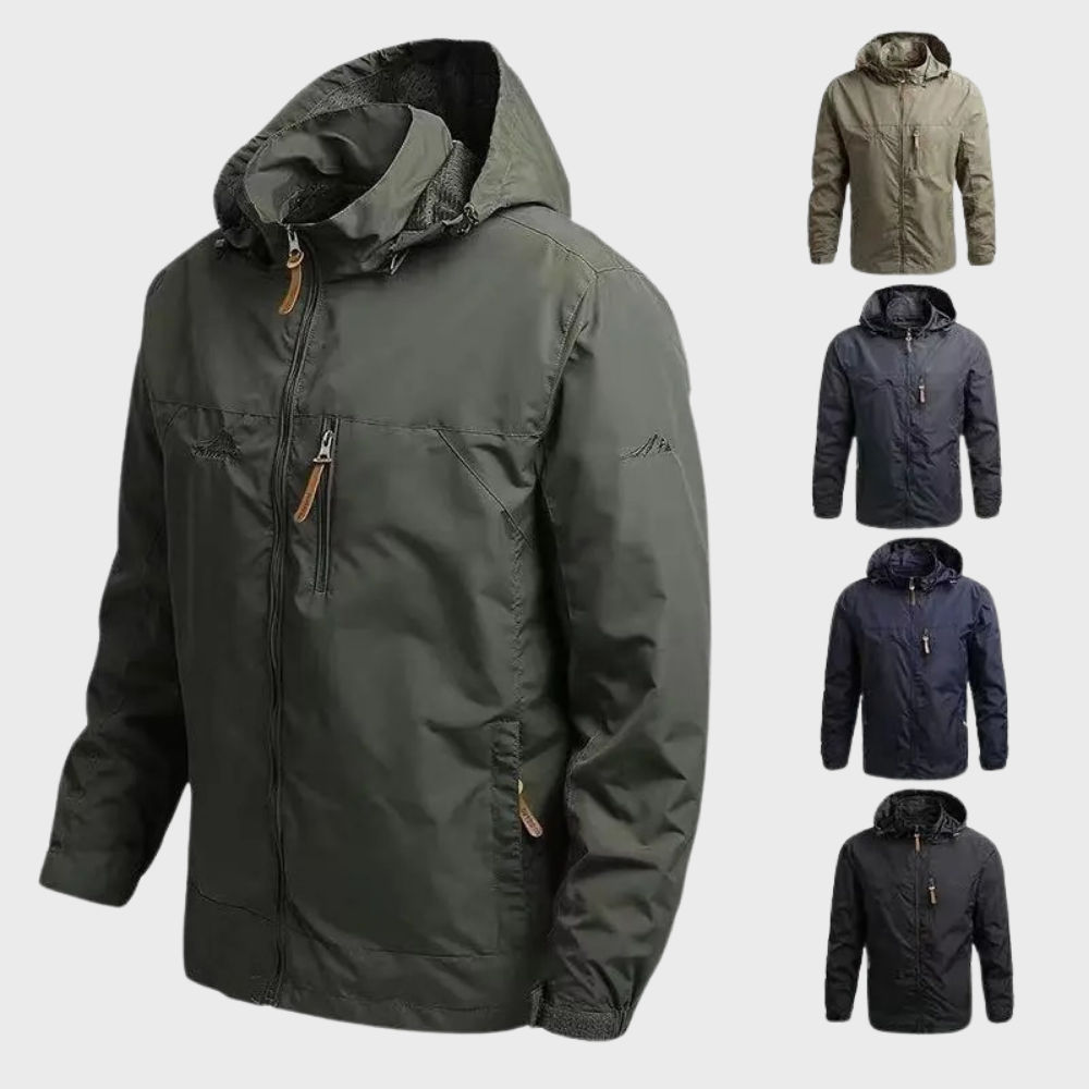 Elegante und wasserdichte Herrenjacke: perfekt für jedes Abenteuer!