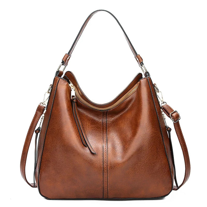 Ersilia™ - Raffinata borsa in pelle spaziosa con comode tasche laterali