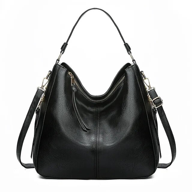 Ersilia™ - Raffinata borsa in pelle spaziosa con comode tasche laterali