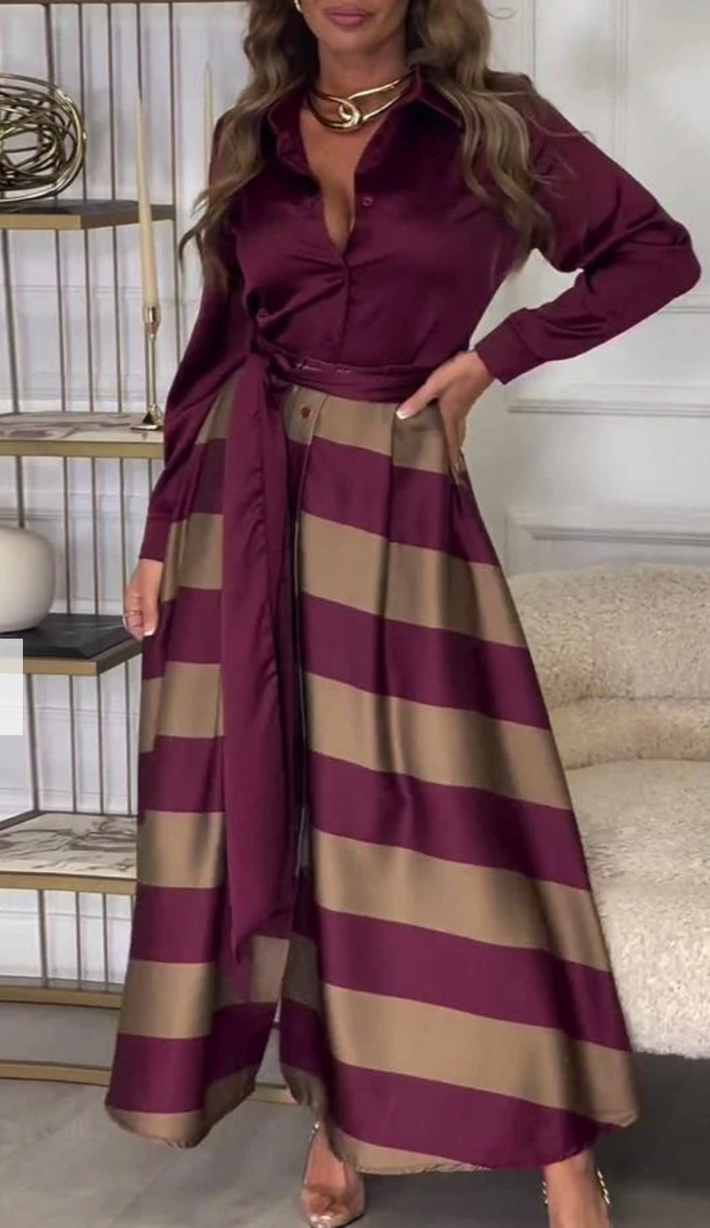 Carla™ Zweiteiliger gestreifter Anzug - Eleganz und Stil!