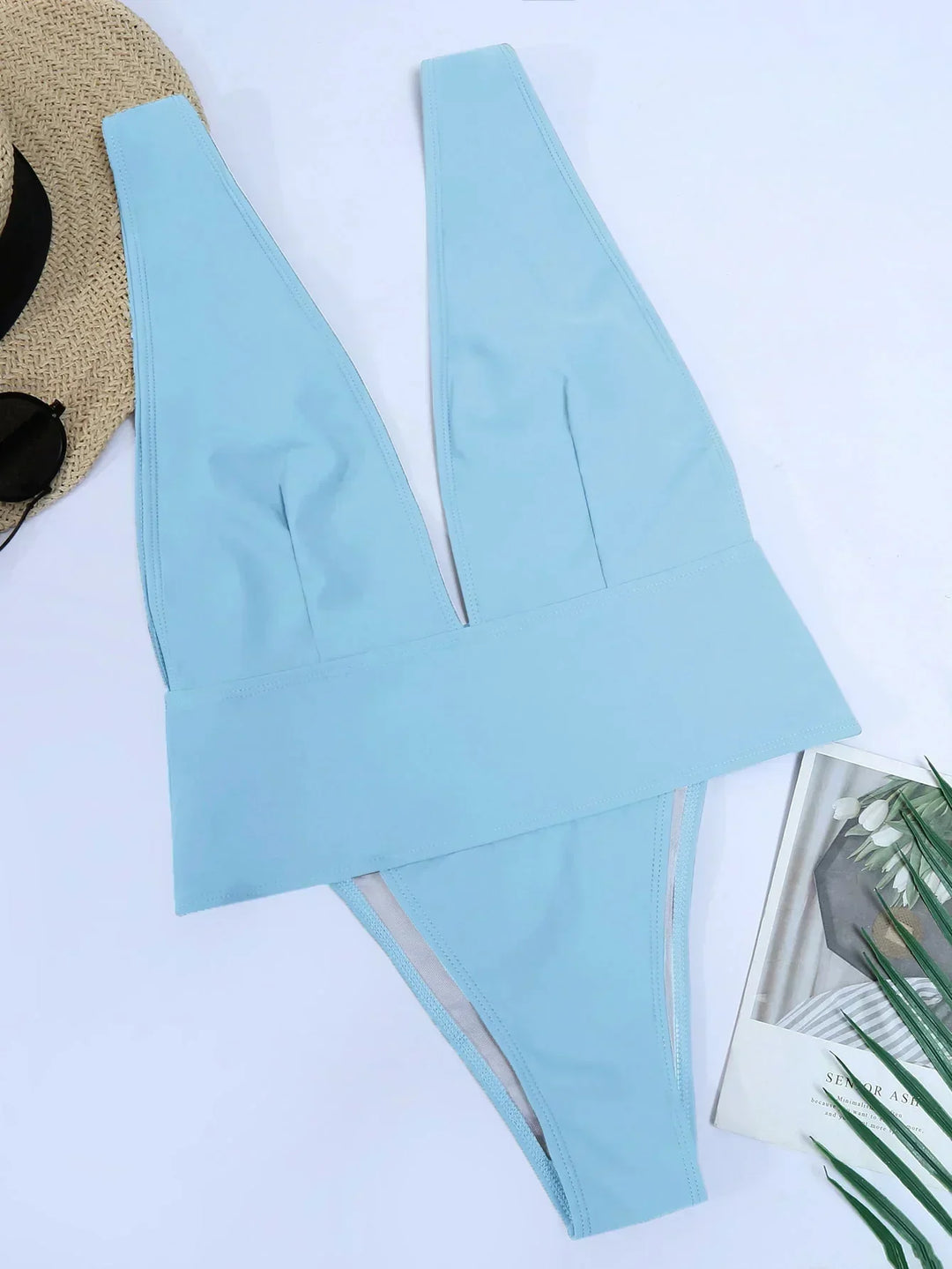 Rhia | Luxe Badpak met Open Rug en Chic Snit voor een Verfijnde en Elegante Look