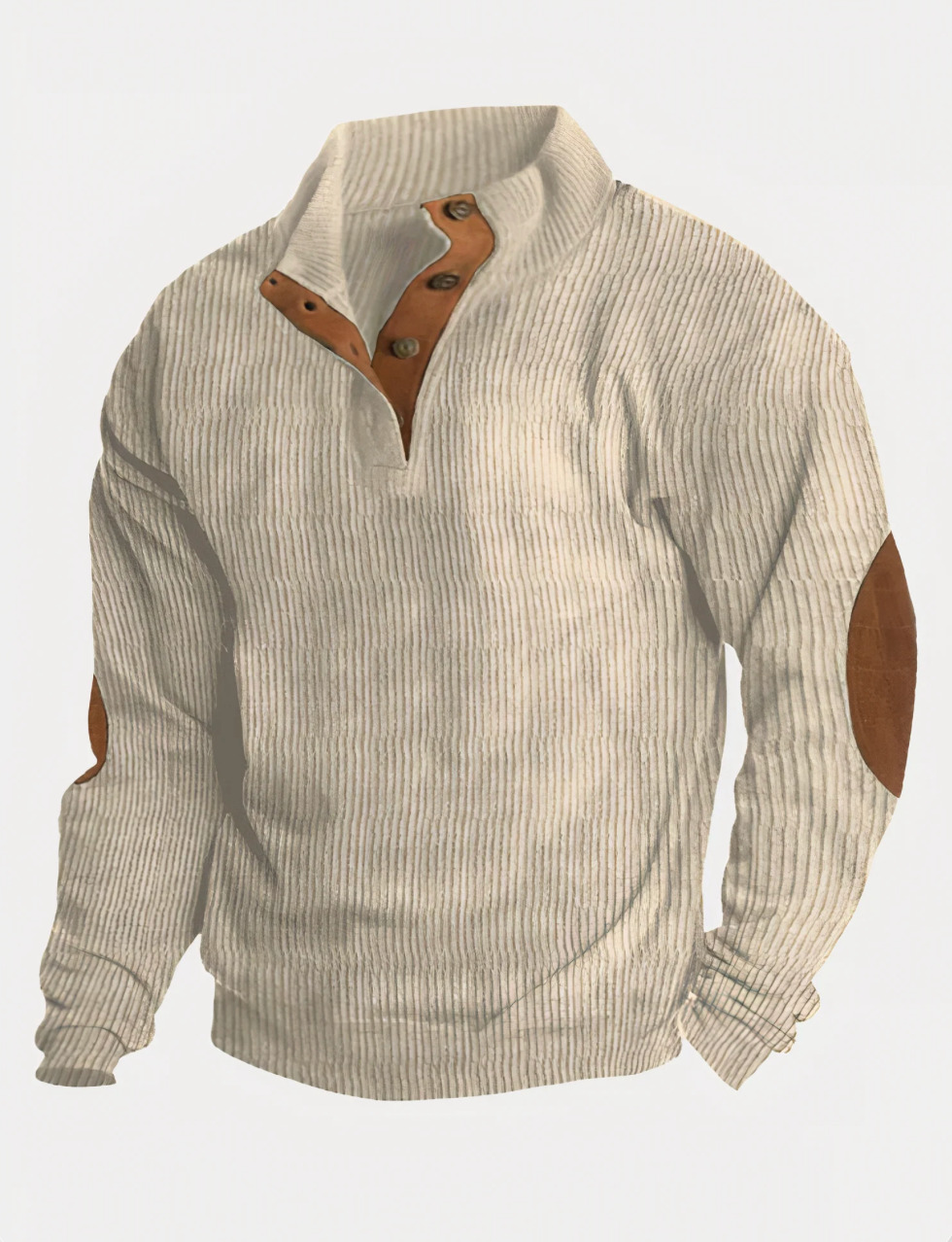 Modischer Herren-Rippenstrickpullover - Alltagsklassiker