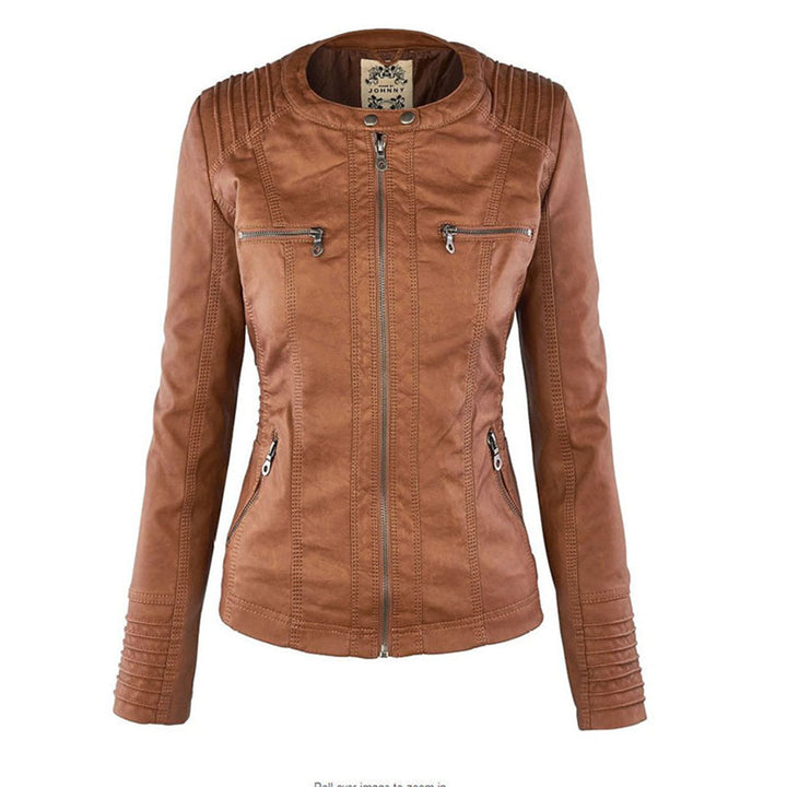 Keil™ - Stylische Lederjacke mit Kapuze