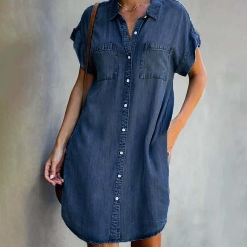 Sienna™ - Schickes Kleid mit einem Hauch von Denim-Stil
