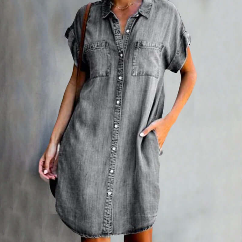 Sienna™ - Schickes Kleid mit einem Hauch von Denim-Stil