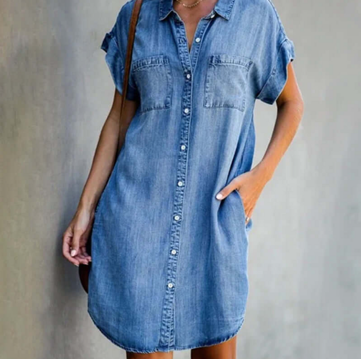 Sienna™ - Schickes Kleid mit einem Hauch von Denim-Stil