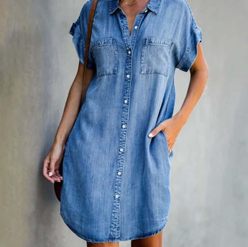 Sienna™ - Schickes Kleid mit einem Hauch von Denim-Stil