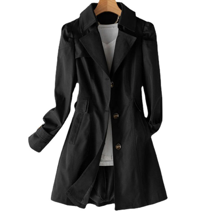 LUCIBA - Raffinierte wind- und wasserdichte lange Jacke für schicke Frauen