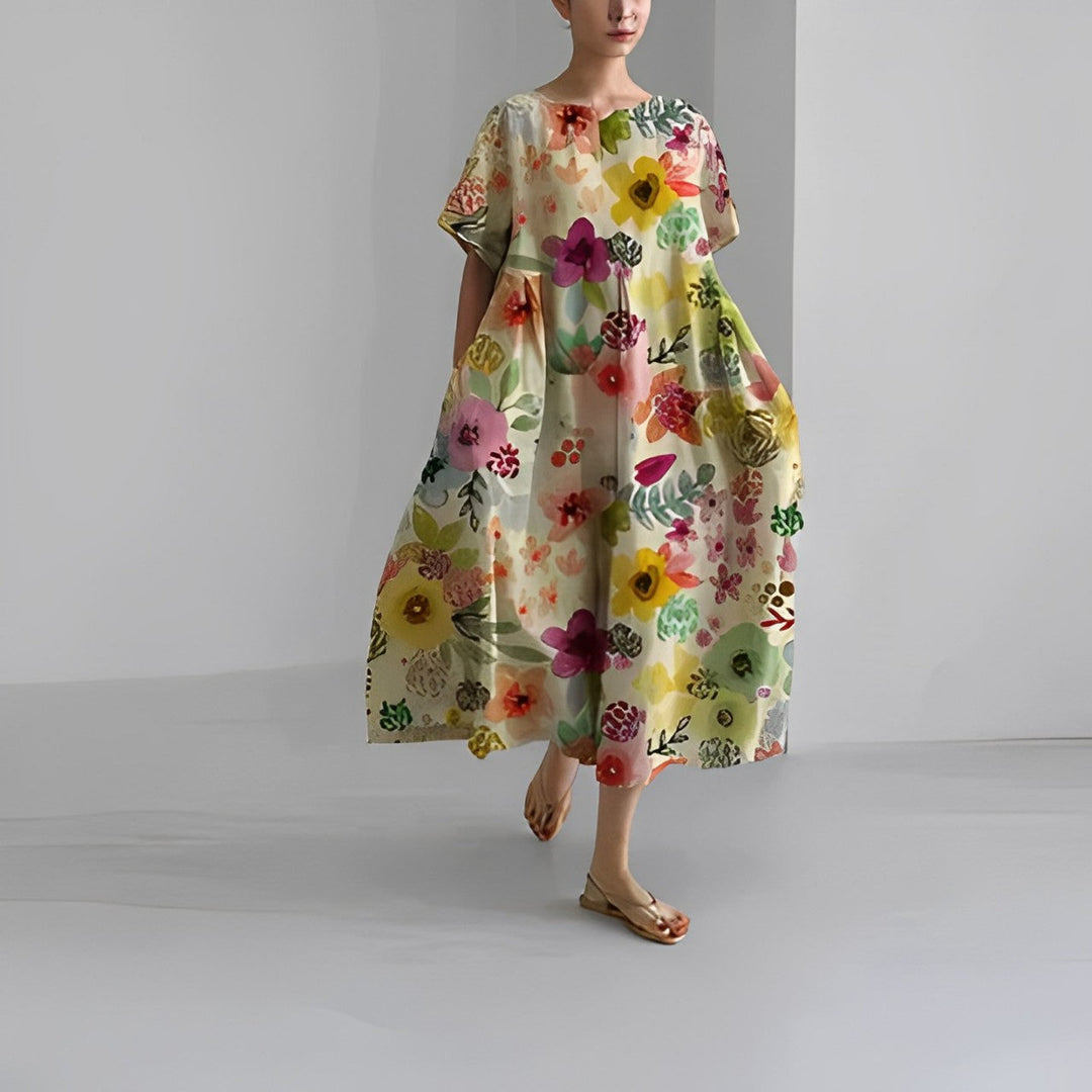 Abito Boho in Fantasia Floreale Genova™️: Stile e Comfort per Ogni Occasione!