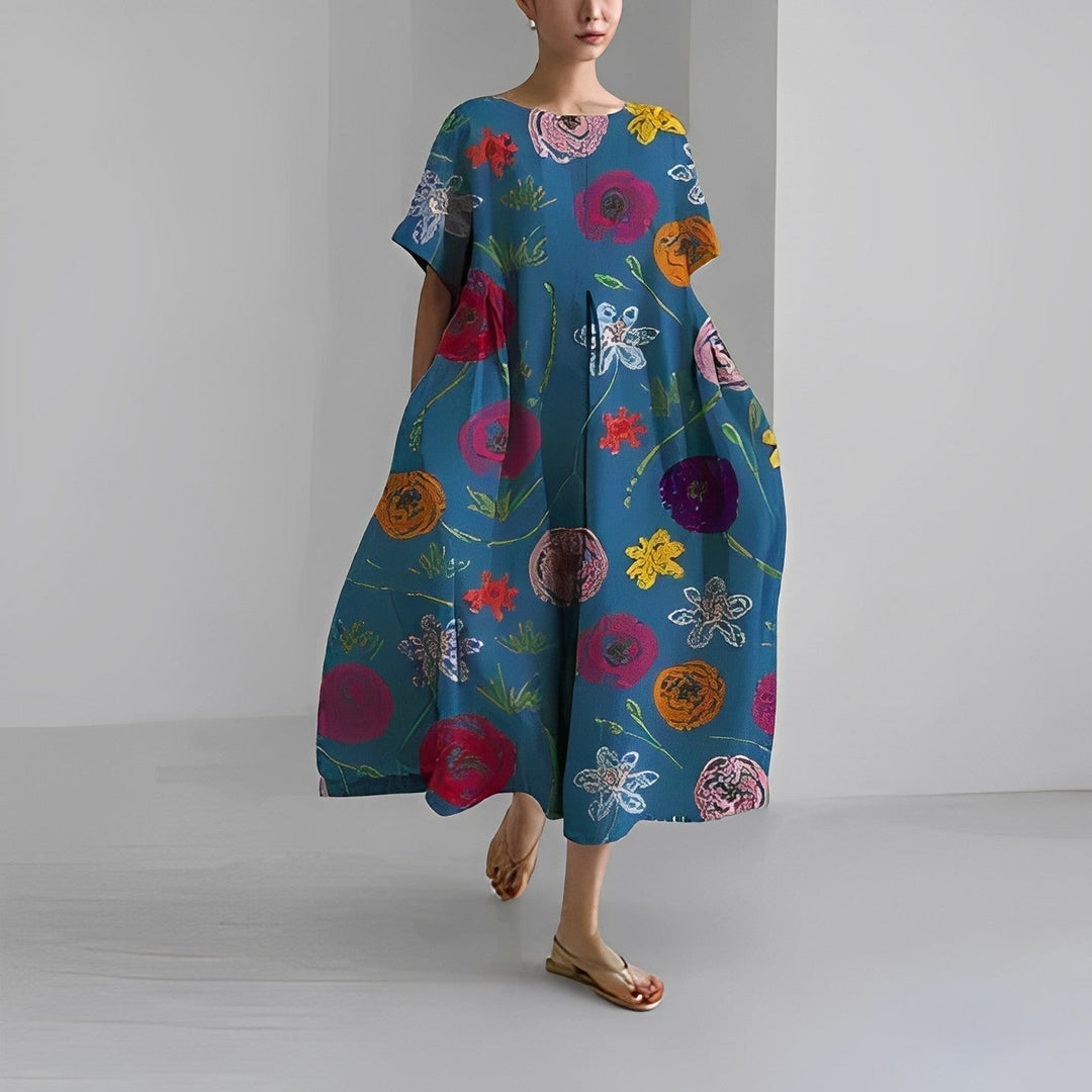 Abito Boho in Fantasia Floreale Genova™️: Stile e Comfort per Ogni Occasione!