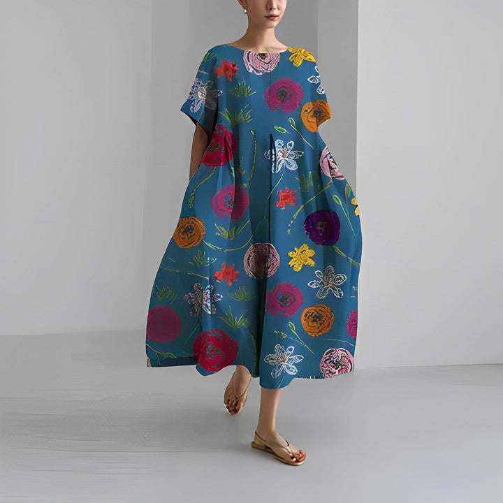 Abito Boho in Fantasia Floreale Genova™️: Stile e Comfort per Ogni Occasione!