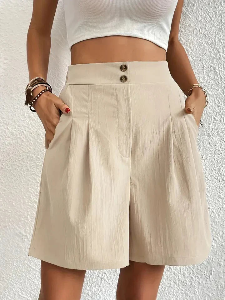 Elegante Damen-Shorts mit hoher Taille für einen modischen und bequemen Look