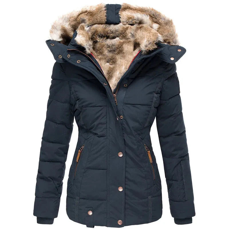 Emilia™ -  Warmer pelzgefütterter Wintermantel