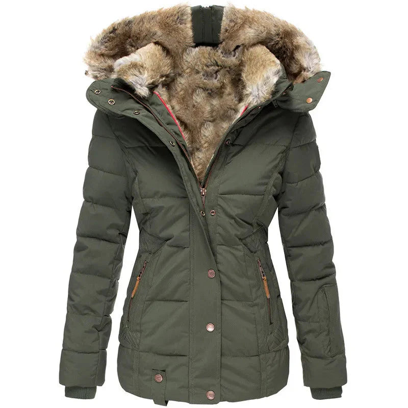 Emilia™ -  Warmer pelzgefütterter Wintermantel