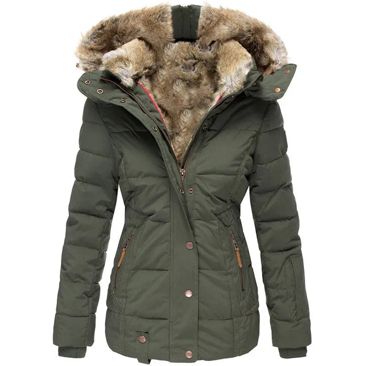 Emilia™ -  Warmer pelzgefütterter Wintermantel