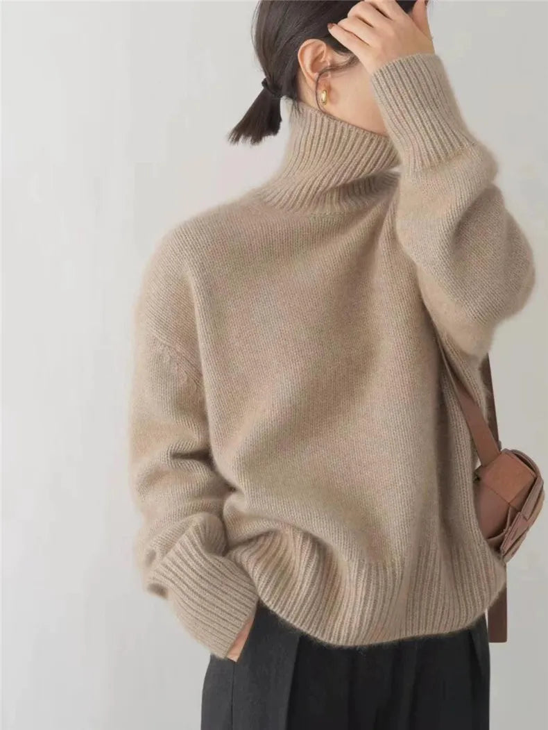 Mia™ – Bequemer Rollkragenpullover aus weichem Strick