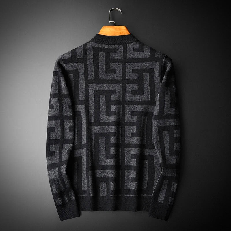 Stilvoller Herrenstrickpullover im eleganten klassischen Stil