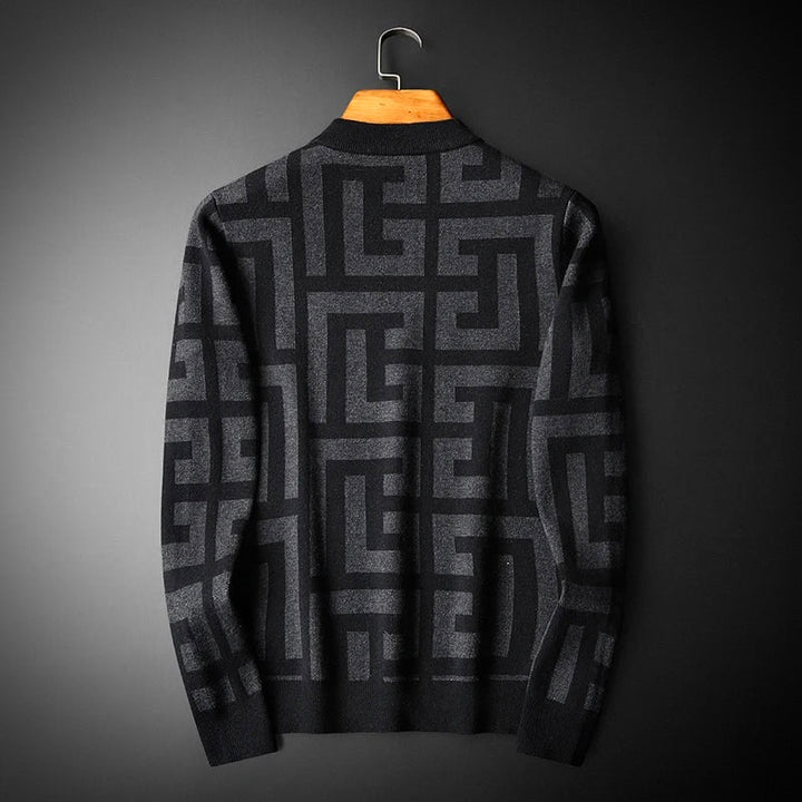 Stilvoller Herrenstrickpullover im eleganten klassischen Stil