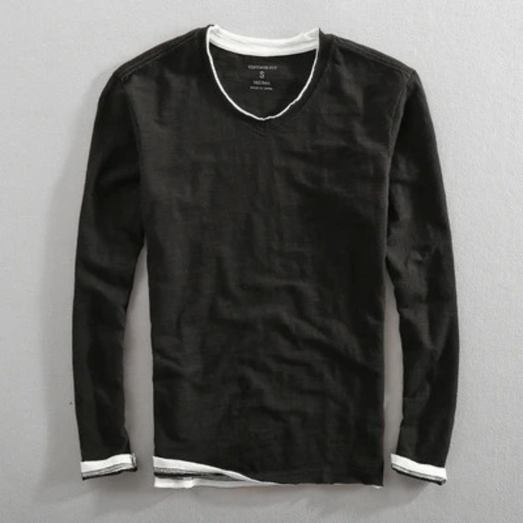 Santo™ - Elegante Camicia in Cotone a Maniche Lunghe