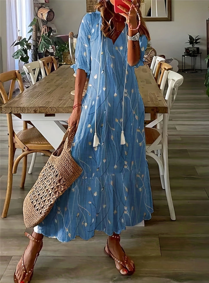 Claudia™ Langes Sommerkleid - Eleganz und Komfort für Ihre Sommersaison