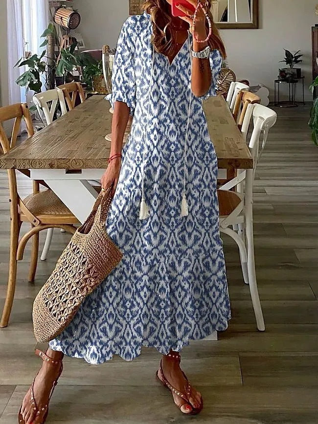 Claudia™ Langes Sommerkleid - Eleganz und Komfort für Ihre Sommersaison
