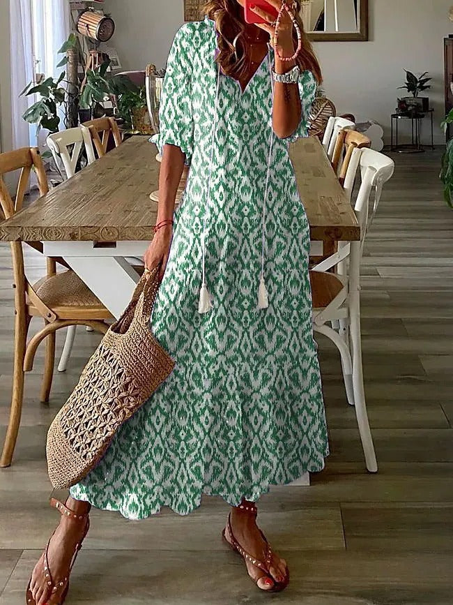 Claudia™ Langes Sommerkleid - Eleganz und Komfort für Ihre Sommersaison