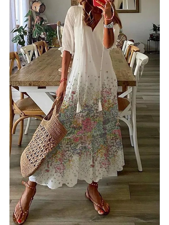 Claudia™ Langes Sommerkleid - Eleganz und Komfort für Ihre Sommersaison