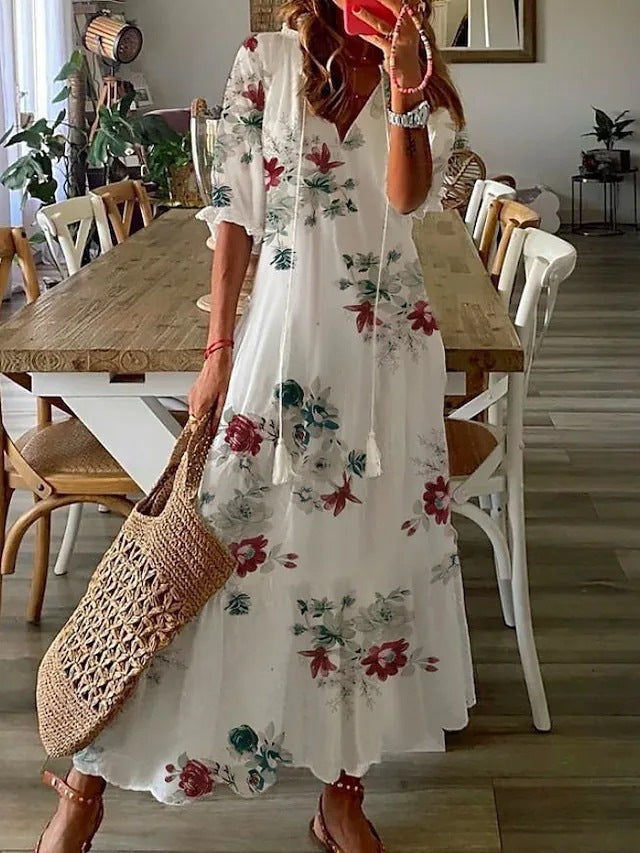Claudia™ Langes Sommerkleid - Eleganz und Komfort für Ihre Sommersaison