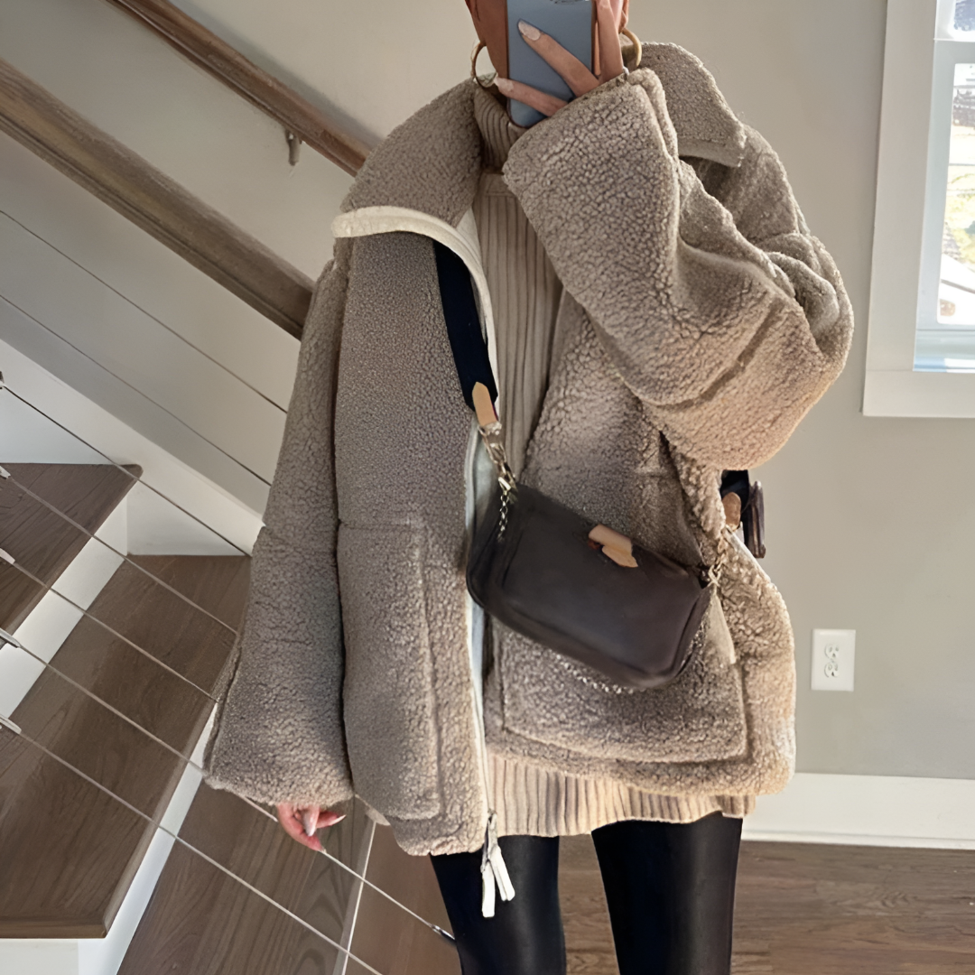 Lorelei™ – Modische Teddyfleece-Jacke für kalte Tage