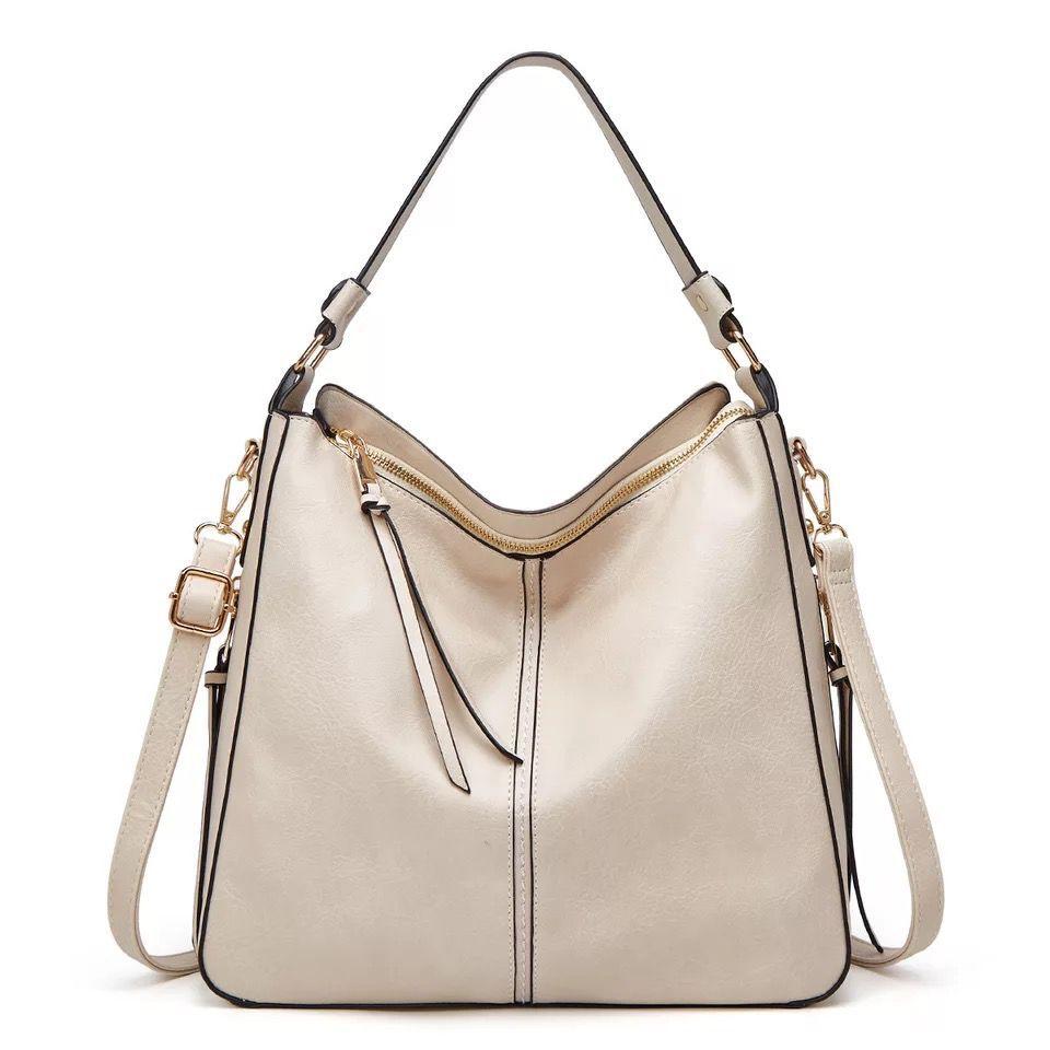 Ersilia™ - Raffinata borsa in pelle spaziosa con comode tasche laterali