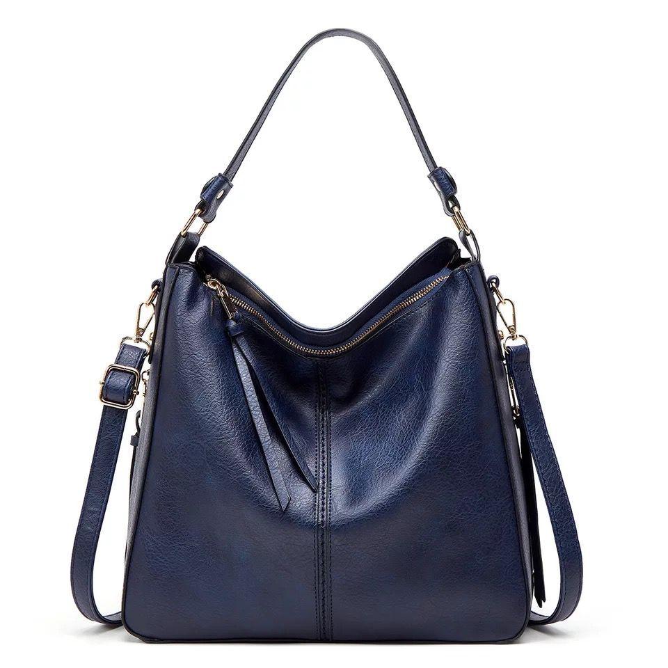 Ersilia™ - Raffinata borsa in pelle spaziosa con comode tasche laterali