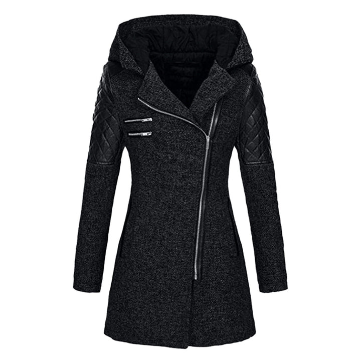 Riley - Stylischer langer Damen-Wintermantel mit Kapuze
