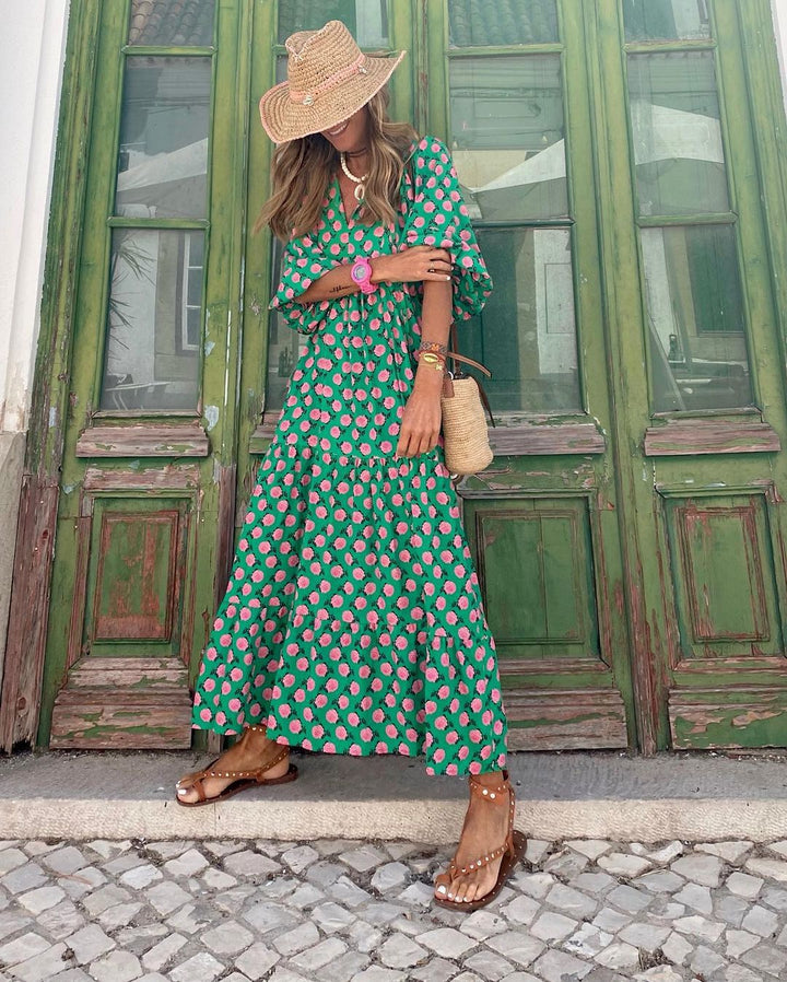 Chiara™ - Langes Kleid im Bohemian-Stil: Zeitlose Eleganz und unübersehbarer Komfort