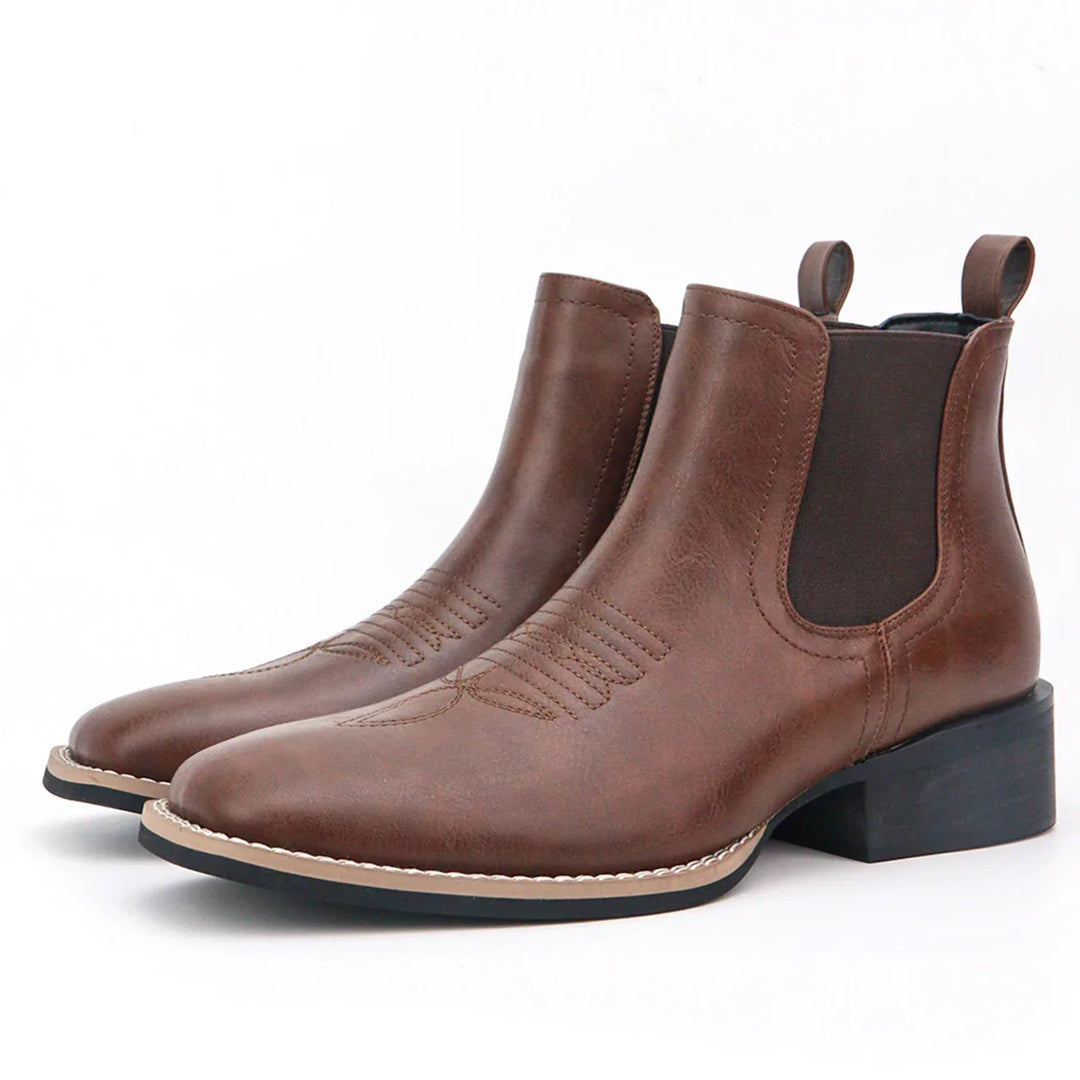 Harald™ - Spitz zulaufende Lederstiefel