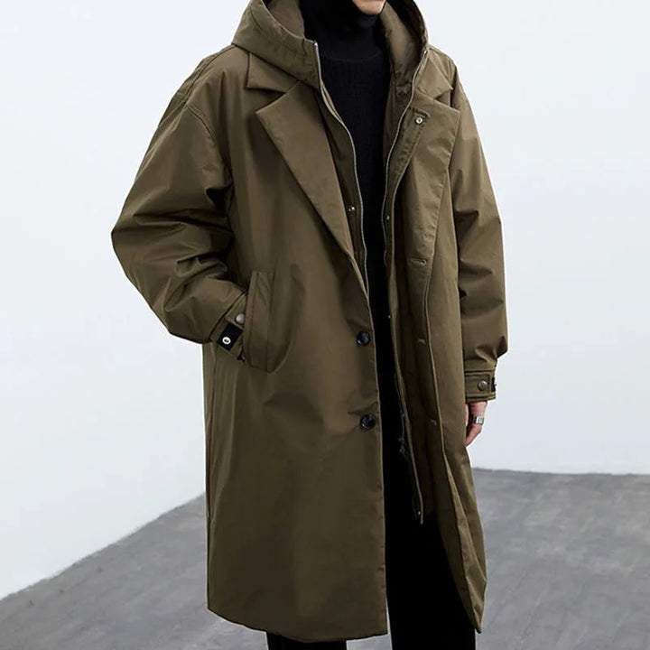 Dominik™ – Wasserabweisender Trenchcoat mit Kapuze