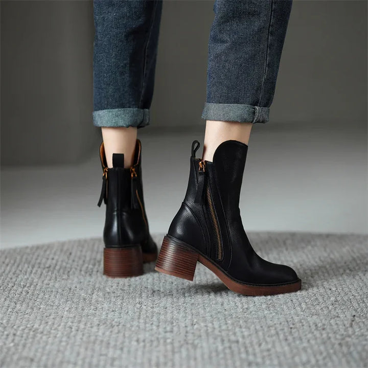 Daniela™ -  Lederstiefeletten