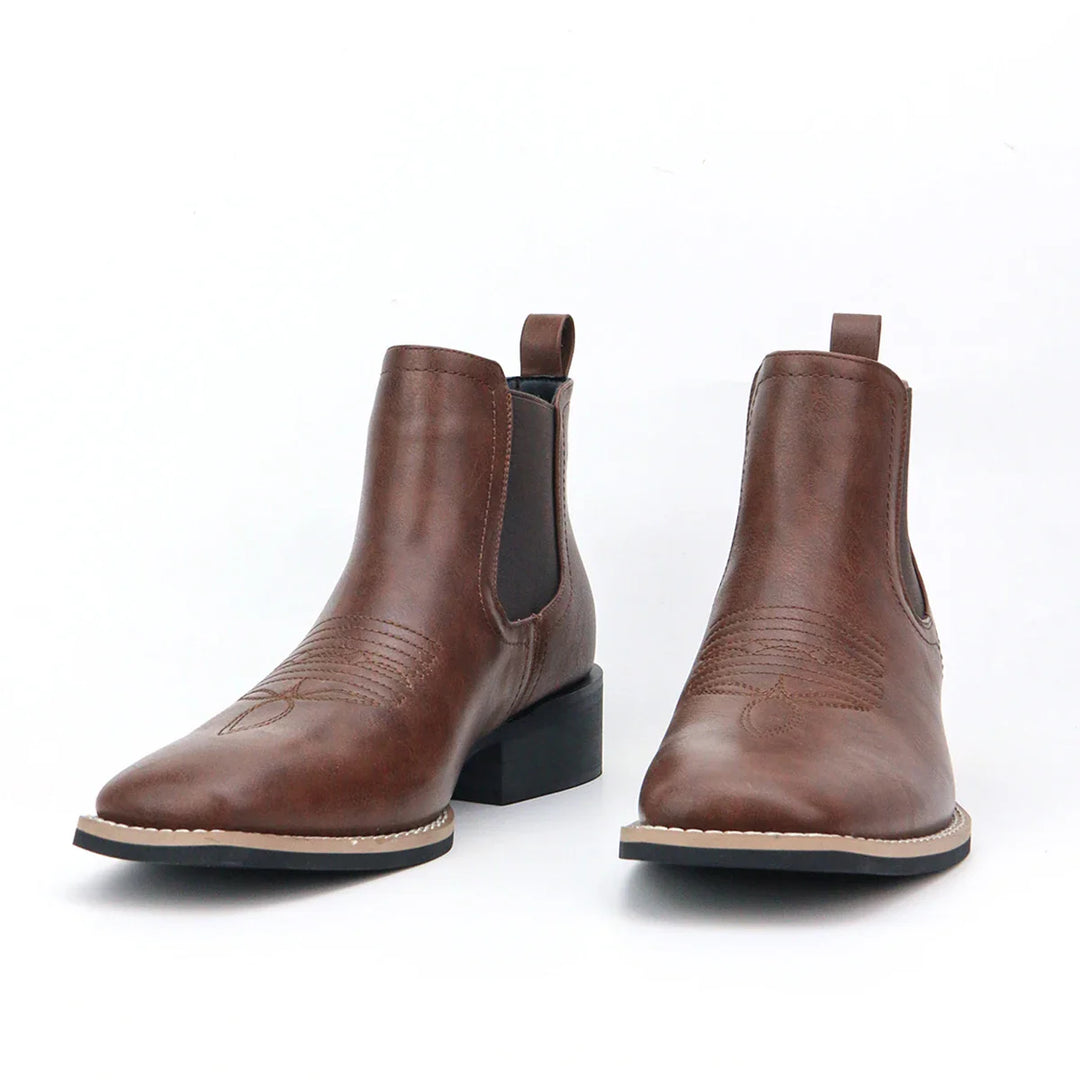 Harald™ - Spitz zulaufende Lederstiefel