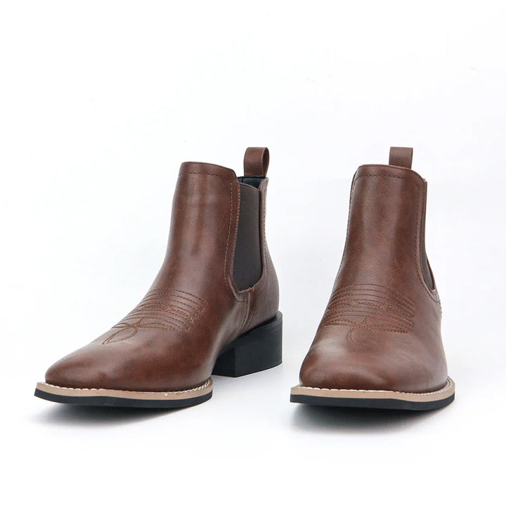 Harald™ - Spitz zulaufende Lederstiefel