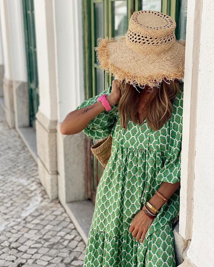 Chiara™ - Langes Kleid im Bohemian-Stil: Zeitlose Eleganz und unübersehbarer Komfort