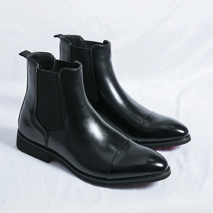 Stilvolle und luxuriöse Chelsea-Stiefel für Herren aus hochwertigem Leder für einen eleganten Look