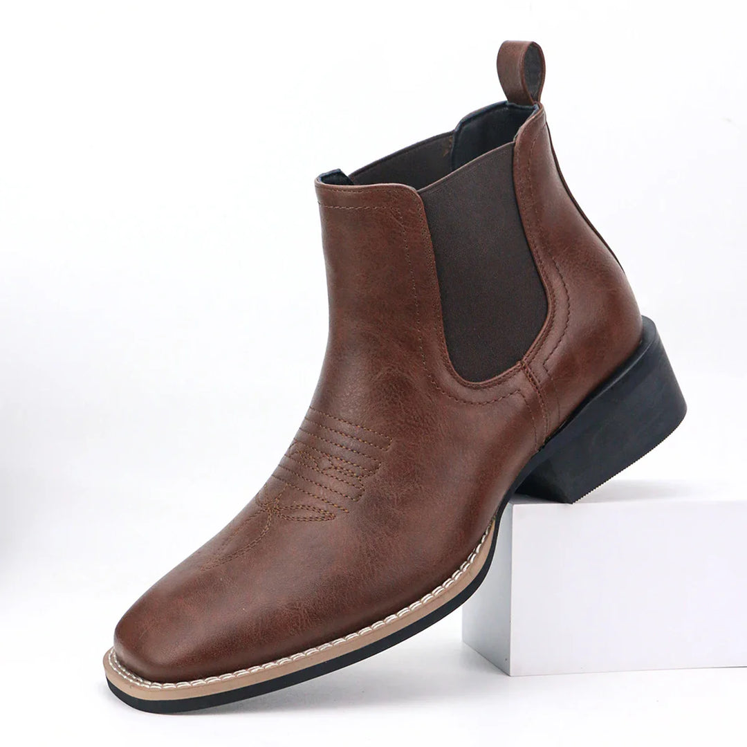 Harald™ - Spitz zulaufende Lederstiefel