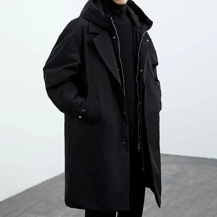 Dominik™ – Wasserabweisender Trenchcoat mit Kapuze