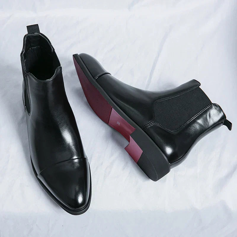Stilvolle und luxuriöse Chelsea-Stiefel für Herren aus hochwertigem Leder für einen eleganten Look