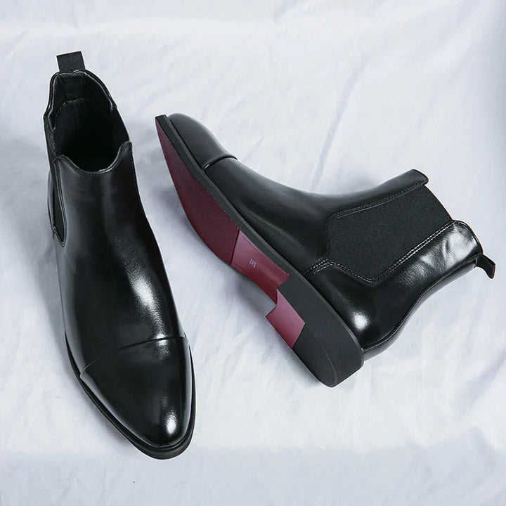 Stilvolle und luxuriöse Chelsea-Stiefel für Herren aus hochwertigem Leder für einen eleganten Look