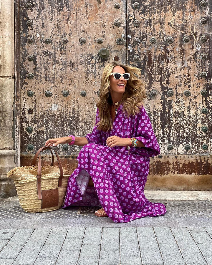 Chiara™ - Langes Kleid im Bohemian-Stil: Zeitlose Eleganz und unübersehbarer Komfort