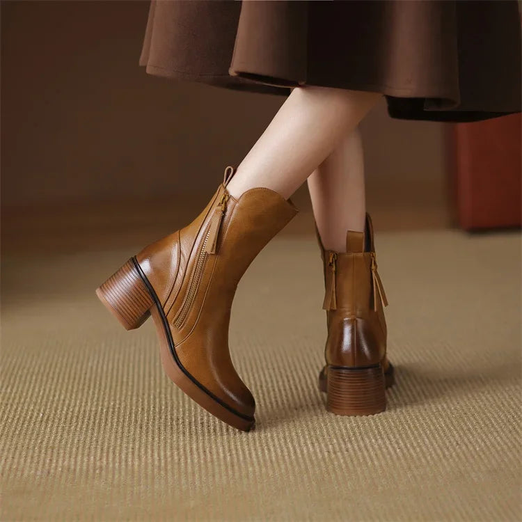 Daniela™ -  Lederstiefeletten