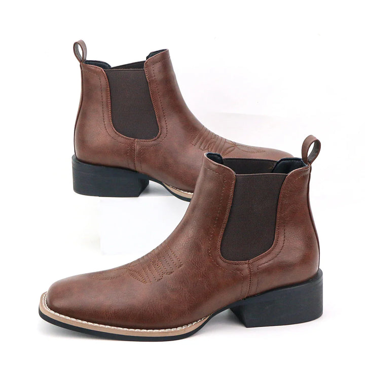 Harald™ - Spitz zulaufende Lederstiefel