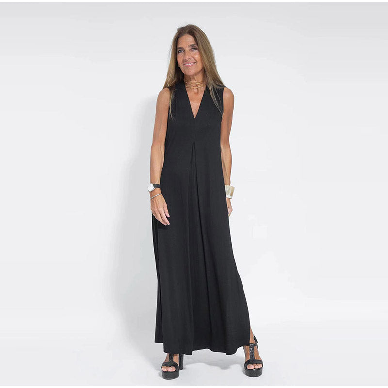 Elegantes langes Kleid mit Angelica™-Weste
